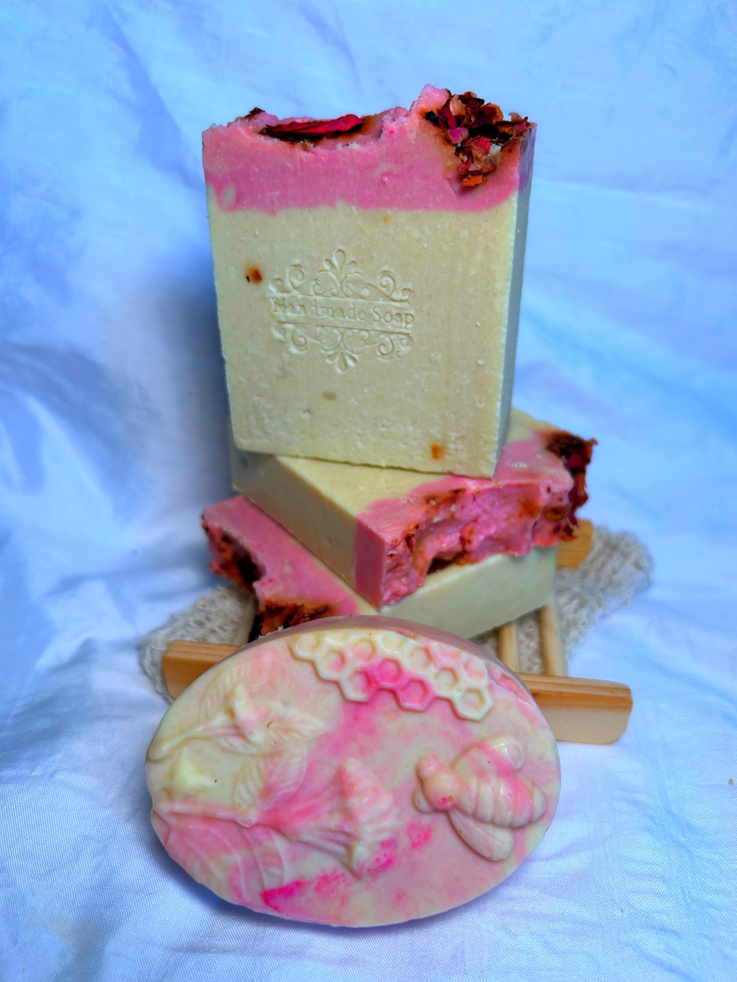 Pink essence Korean Rice Soap