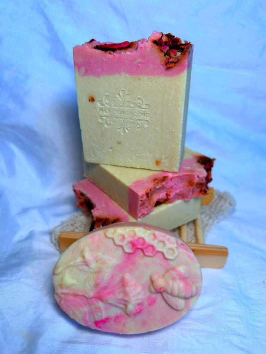 Pink essence Korean Rice Soap