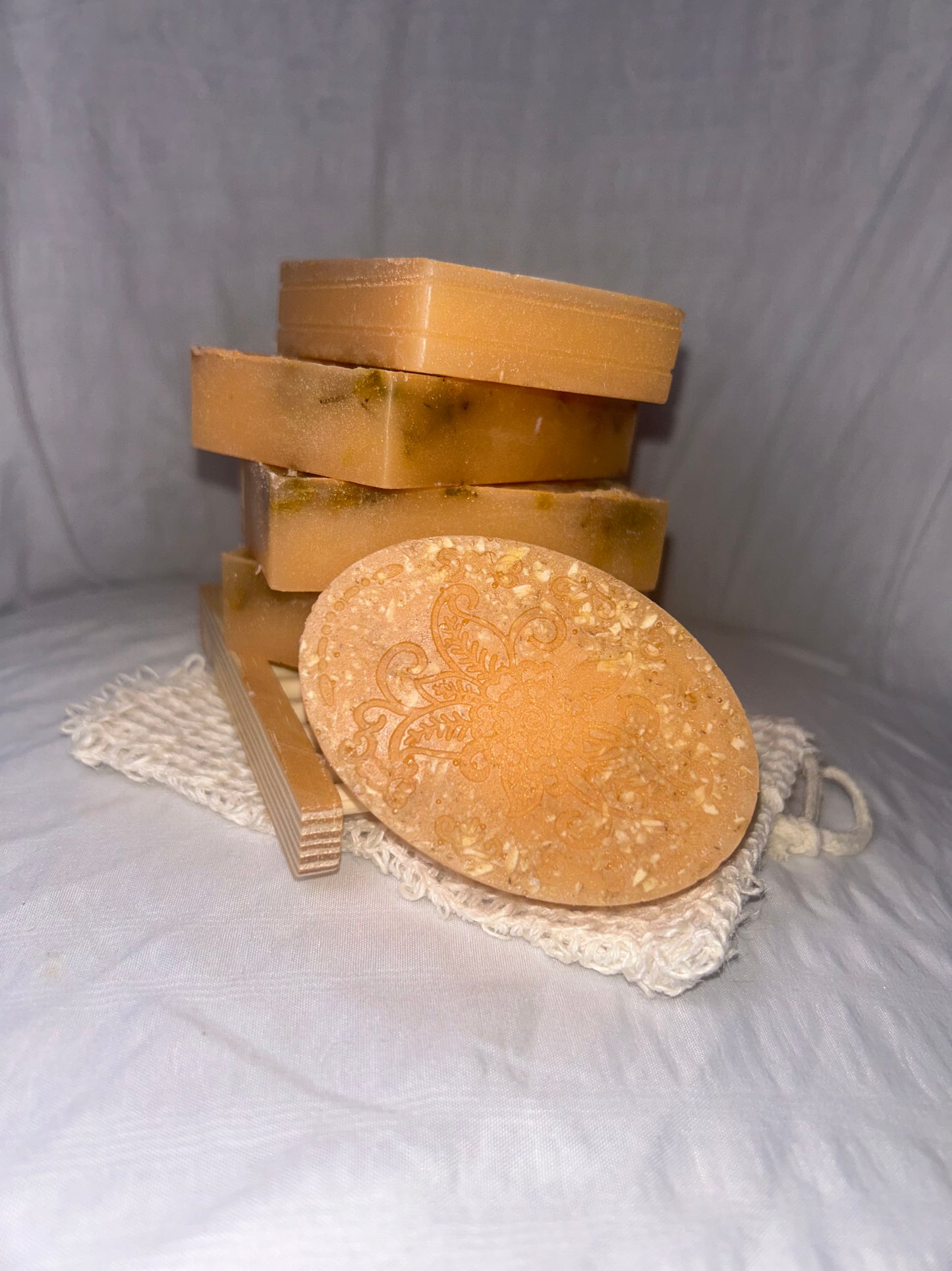 Orange oat soap