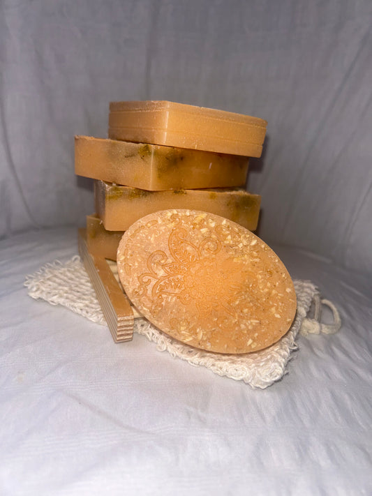 Orange oat soap